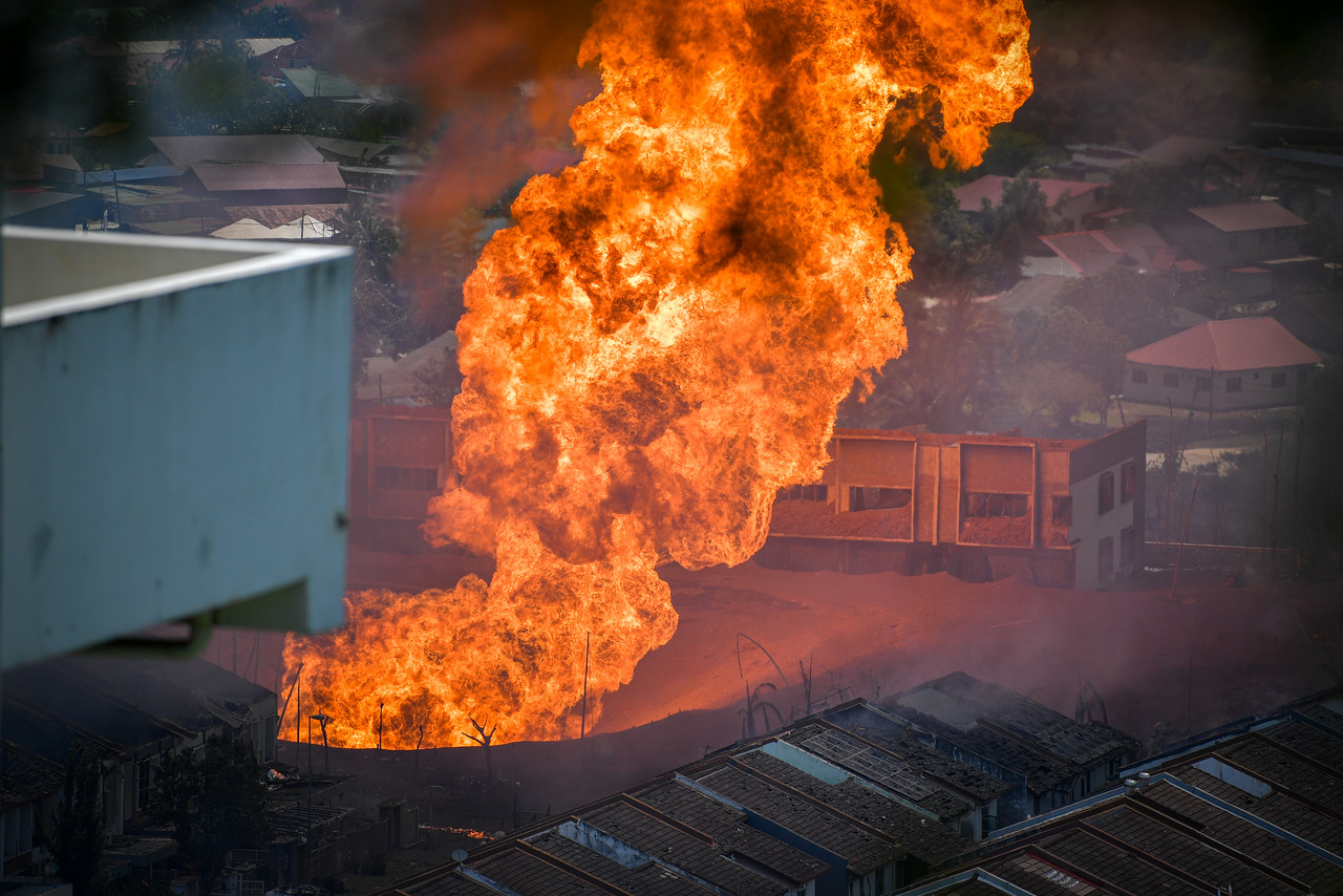 putra heights gas pipe fire