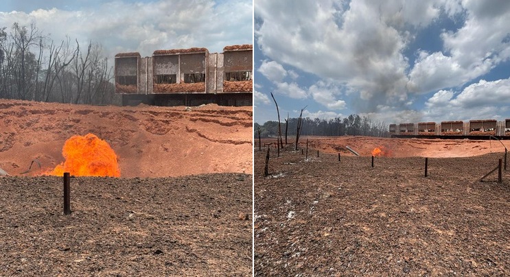 putra heights gas pipe fire